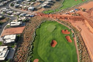 Sand Hollow 17th Green Aerial